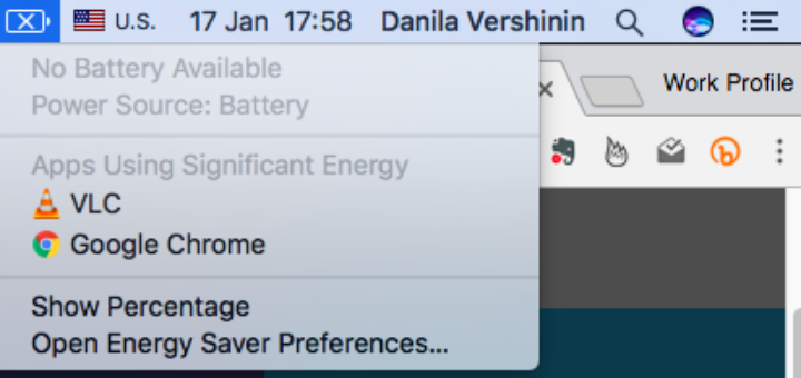 OSX Battery